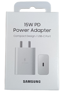 Samsung 15W PD Charger White Color (100% Original With GST Bill)