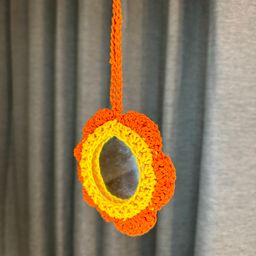 Smiley Mirror Bag Charm 