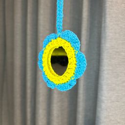Smiley Mirror Bag Charm 