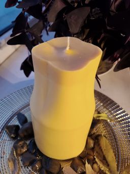 Towering Candle 7" Tall Orange color