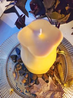 Towering Candle 7" Tall Orange color