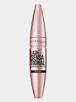 Kiprik uchun tush Lash Sensational, to'lqinli hajm, qora