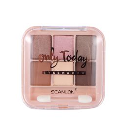 Professional ko'zoynak palitrasi 6 rangli vegan bo'yanish Shimmer Matte