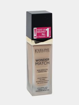 Tonal asos yuz uchun Eveline Wonder Match, ton 25 Light Beige, 30 ml