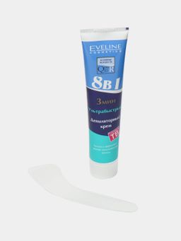 Depilatsiya kremi Eveline, soch o'sishini sekinlashtiradi, aloe vera va E vitamini bilan, 125 ml