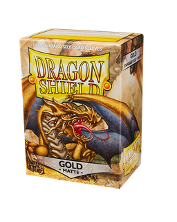 Dragon Shield Sleeve - Standard Size Matte 100 - GOLD