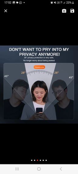 Privacy screen protector 
