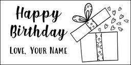 Personalised Birthday Stickers