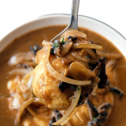 Mashed Potatoes with Mushroom Ragout