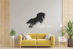 Jumping Horse Metal Wall Art Decor