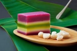 九层糕 (Steamed rainbow kueh)