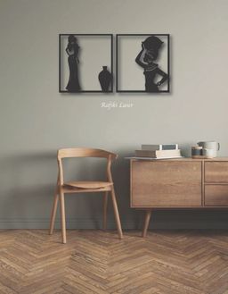 African Ladies Metal Wall Art Decor