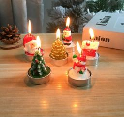 6 Pcs Christmas Candles