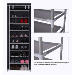 10 Tier Shoe Rack With Cover