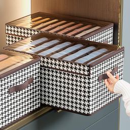 9 Compartment Divided Wardrobe Clothes Organizer