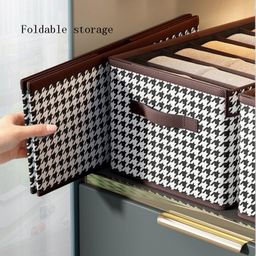 9 Compartment Divided Wardrobe Clothes Organizer