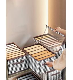 9 Compartment Divided Wardrobe Clothes Organizer