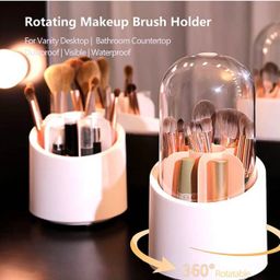Rotating Dustproof Brush Cosmetic Holder