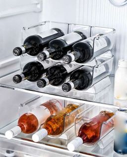 Sackable Plastic 3 Bottle Wine Rack