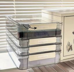 A4 Size Transparent Document Organizer