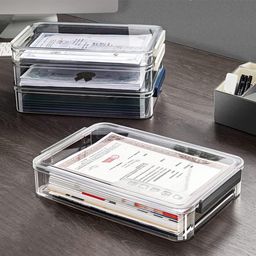 A4 Size Transparent Document Organizer