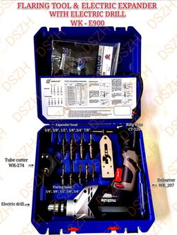 FLARING TOOL & ELECTRIC EXPANDER WK-E900A C/W ELECTRIC DRILL