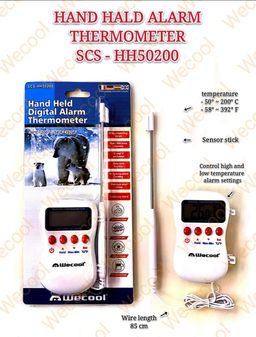 HAND HELD ALARM THERMOMETER SCS-HH50200