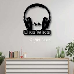 Personalized Headphones Metal Wall Art Decor