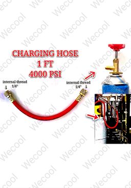 CHARGING HOSE - 1 FT 4000 PSI