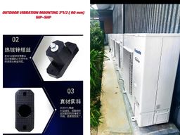OUTDOOR VIBRATION MOUNTING 3''1/2 (90MM) - 1HP ~ 5HP