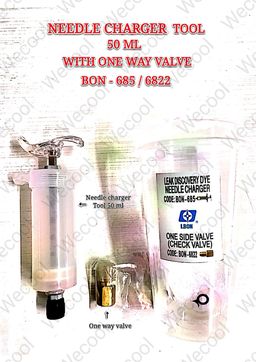 NEEDLE CHARGER TOOL 50ML WITH ONE WAY VALVE BON - 685 / 6822