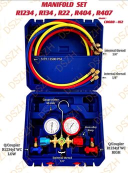 MANIFOLD SET - R1234, R134, R22, R404, R407 (MODEL: CB68B - Q12)
