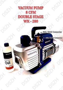 VACUUM PUMP 8 CFM DOUBLE STAGE WK - 280