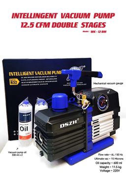 INTELLINGENT VACUUM PUMP 12.5 CFM DOUBLE STAGES (MODEL: WK-12 BM)