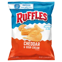 Ruffles Cheddar & Sour Cream Potato Chips 2.5oz