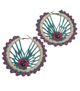 Women's handmade pearl earrings