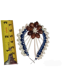 Women's handwoven seashell earrings 