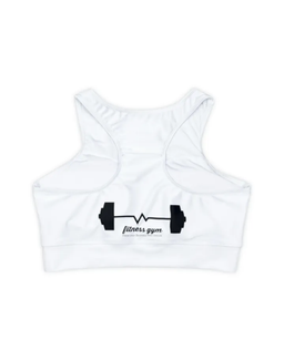 Fully Lined, Padded Sports Bra (AOP) fitness power 