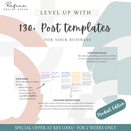 130+ Post Templates (Social Media)