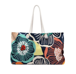 Weekender Bag Flower size 24" x 13"