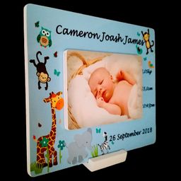 Newborn birth frame (Blue)