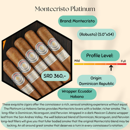 Montecristo Platinum Robusto (5.0"x50) 