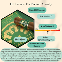 H. Upmann The Banker Annuity (Toro) (6.0"x52)