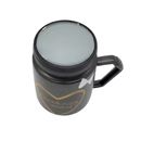 Ceramic Gift Mugs with Handle and Mirror Lid - Set of 2
