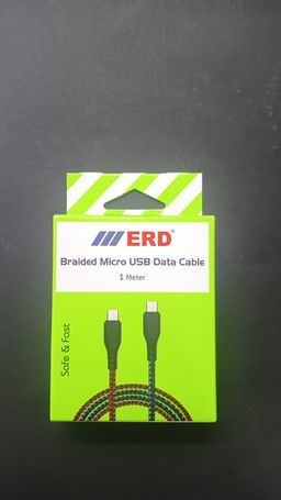 ERD UC-58 Braided Micro USB Cable 1 Meter Black