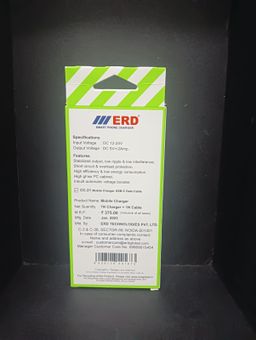 ERD CC-21 Car Mobile Charger With Type-C Data Cable