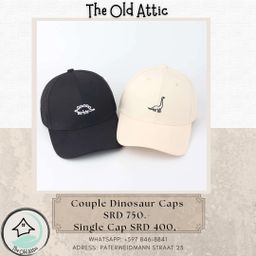 Couple dinosaur caps 