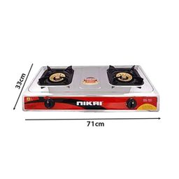 Nikai Double Burner Gas Stove 