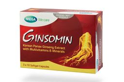 GINSOMIN Korean Panax Ginseng Extract with Multivitamins & Minerals