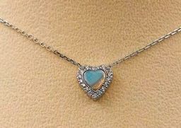  قلادة فضة بحجر أوبال أسترالي 